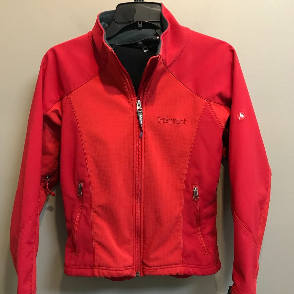 Red Marmot jacket with Windstopper technology